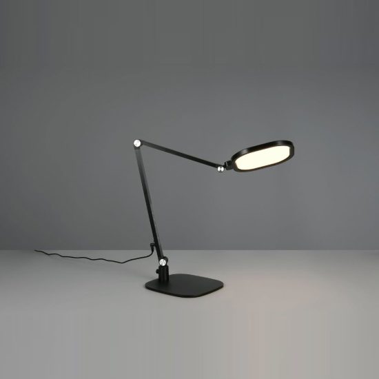 Lampada da scrivania led 13,5w cct 3000k 4200k 6500k touch per ufficio con morsetto girevole nera