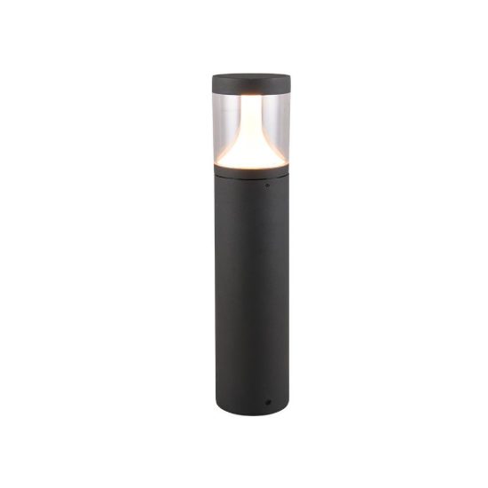 Lampioncino da giardino led 13w cct 2200k 3000k 4000k ip65 moderno antracite