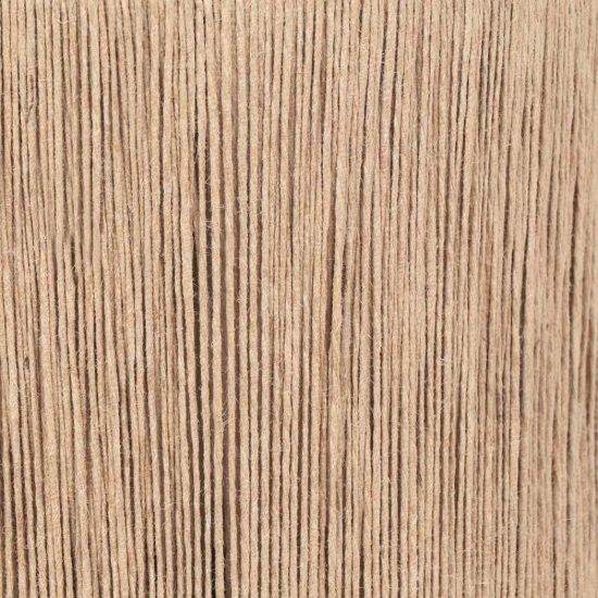 Plafoniera moderna nera con paralume in juta naturale