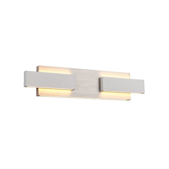 Applique per salotto led 25w cct 2700k 6000k con telecomando moderna lineare nichel opaco