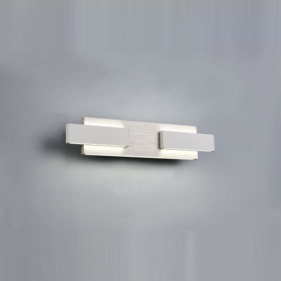 Applique per salotto led 25w cct 2700k 6000k con telecomando moderna lineare nichel opaco
