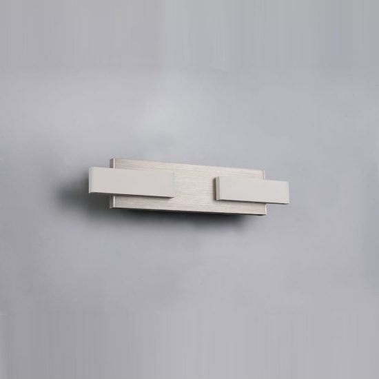 Applique per salotto led 25w cct 2700k 6000k con telecomando moderna lineare nichel opaco