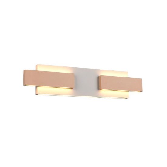 Applique per soggiorno led 25w cct 2700k 6000k con telecomando moderna lineare grigia caffe