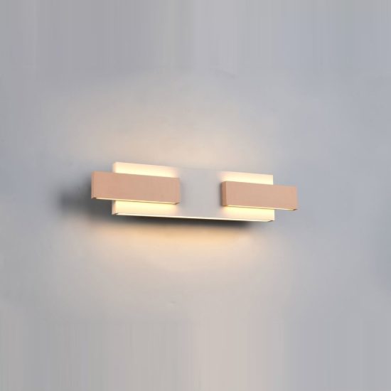 Applique per soggiorno led 25w cct 2700k 6000k con telecomando moderna lineare grigia caffe