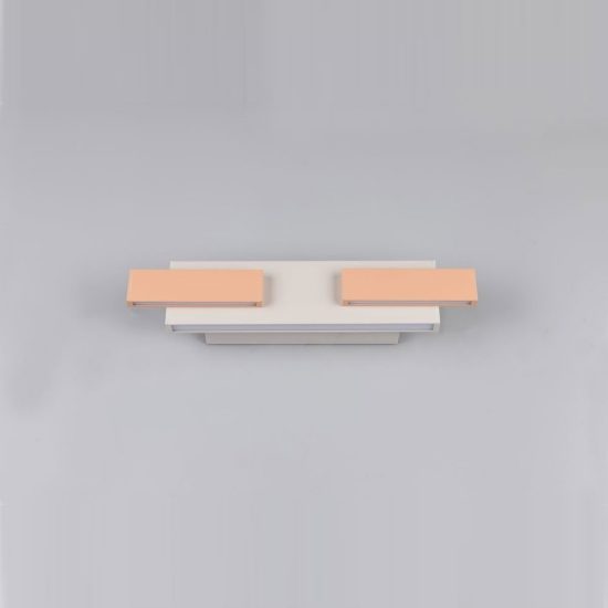 Applique per soggiorno led 25w cct 2700k 6000k con telecomando moderna lineare grigia caffe