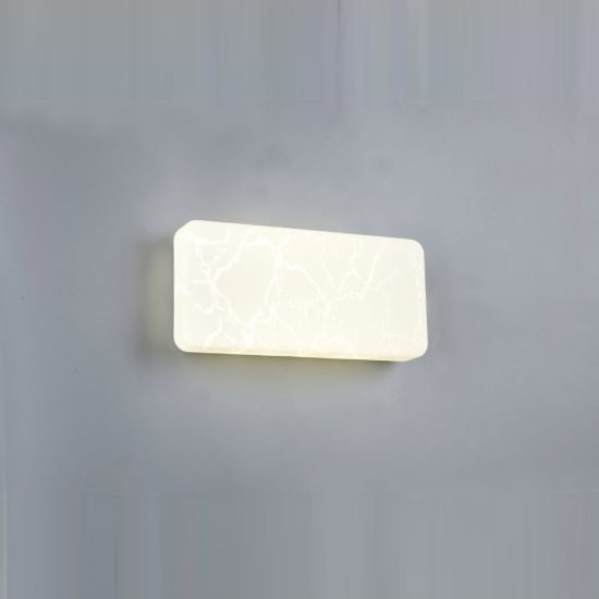 Applique led 10,5w 4000k quadrata bianca per soggiorno