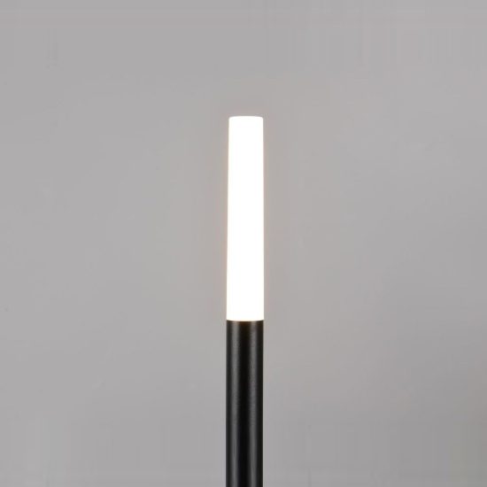 Set 3 lampioni da giardino led 3x3,5w 3000k con picchetto ip44 regolabili in altezza neri bianchi