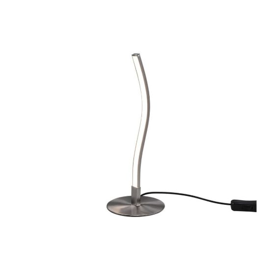 Abat-jour led 3,5w 3000k per comodino moderno in metallo nichel opaco