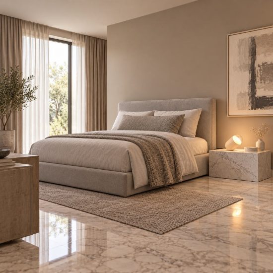 Abat-jour per comodino moderno in legno naturale