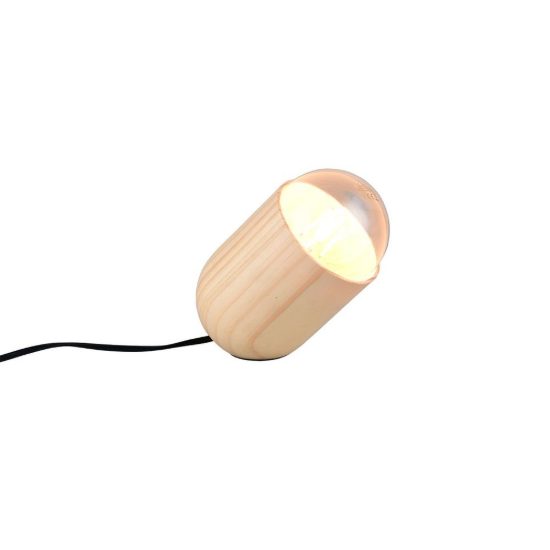 Abat-jour per comodino moderno in legno naturale