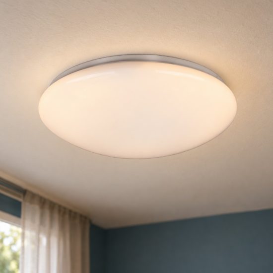 Plafoniera led 18w cct 3000k 6000k con telecomando moderna bianca