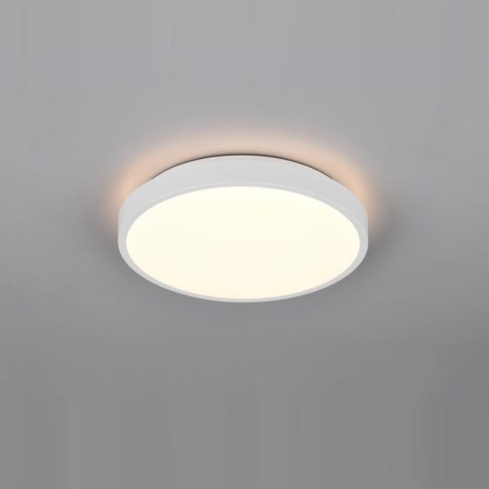Plafoniera led 10,5w 4000k moderna rotonda bianca dal design essenziale