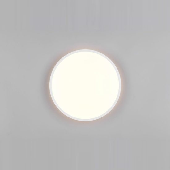 Plafoniera led 10,5w 4000k moderna rotonda bianca dal design essenziale