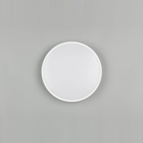 Plafoniera led 10,5w 4000k moderna rotonda bianca dal design essenziale