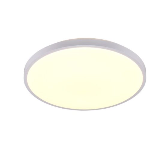 Plafoniera led 34w cct 2700k 6500k con telecomando per soggiorno moderna rotonda bianca