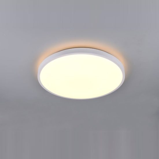 Plafoniera led 34w cct 2700k 6500k con telecomando per soggiorno moderna rotonda bianca