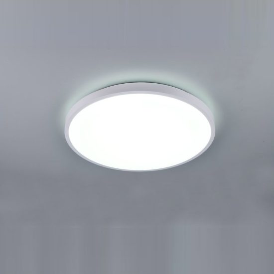 Plafoniera led 34w cct 2700k 6500k con telecomando per soggiorno moderna rotonda bianca