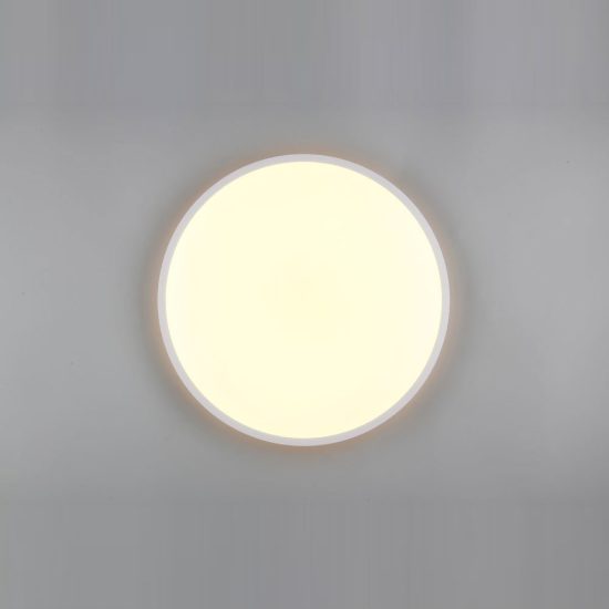 Plafoniera led 34w cct 2700k 6500k con telecomando per soggiorno moderna rotonda bianca