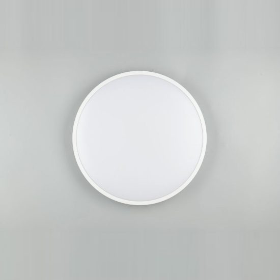 Plafoniera led 34w cct 2700k 6500k con telecomando per soggiorno moderna rotonda bianca