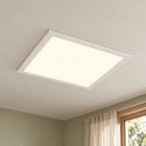 Plafoniera led 19w 3000k con sensore di movimento moderna quadrata bianca