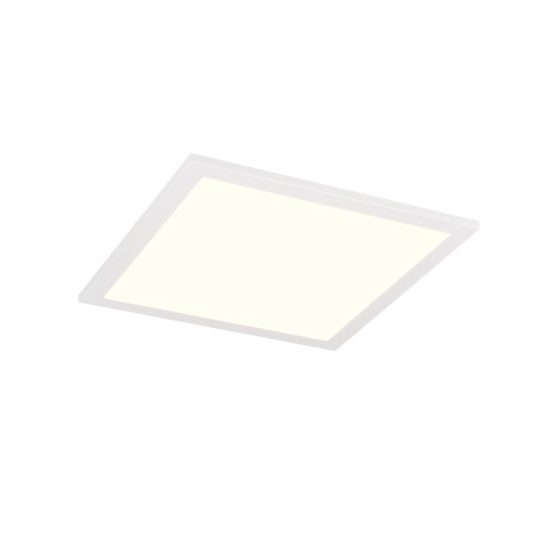 Plafoniera led 19w 3000k con sensore di movimento moderna quadrata bianca