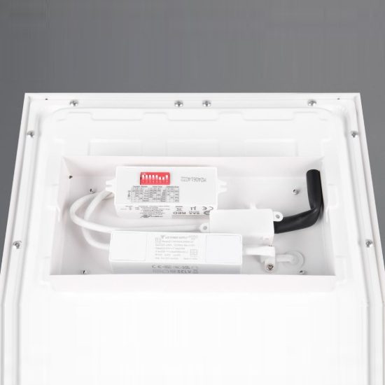 Plafoniera led 19w 3000k con sensore di movimento moderna quadrata bianca