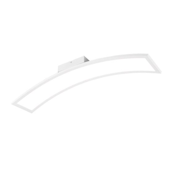 Plafoniera led 21w 3000k per soggiorno moderna bianca ad arco