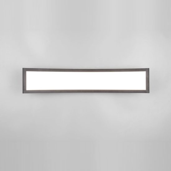 Plafoniera led 21w 3000k per soggiorno moderna nera ad arco