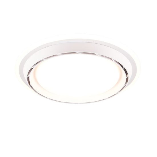 Ventilatore da soffitto con luce led 38w cct 3000k 4000k 6500k con telecomando bianco senza pale