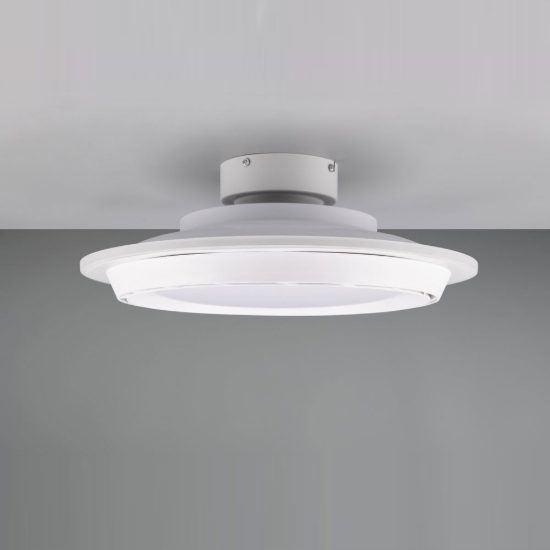 Ventilatore da soffitto con luce led 38w cct 3000k 4000k 6500k con telecomando bianco senza pale