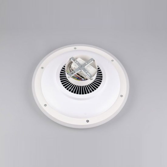 Ventilatore da soffitto con luce led 38w cct 3000k 4000k 6500k con telecomando bianco senza pale