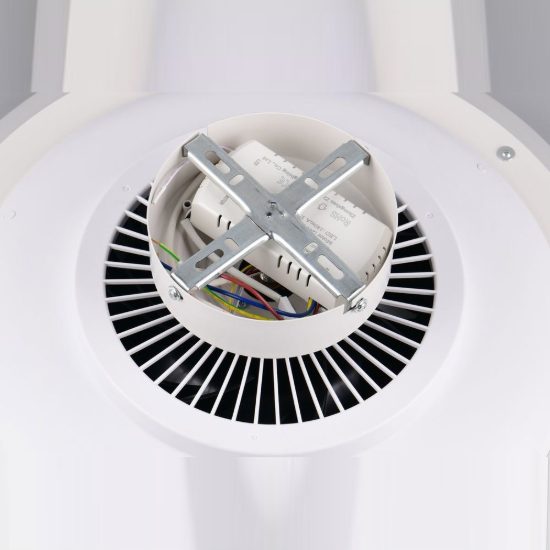 Ventilatore da soffitto con luce led 38w cct 3000k 4000k 6500k con telecomando bianco senza pale
