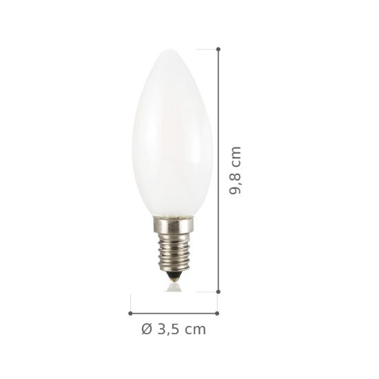 Ideal lux lampadina led e14 a oliva 4w 3000k bianca confezione 10 pezzi