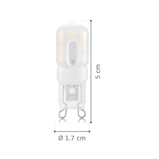 Ideal lux lampadina led g9 a capsula 2,5w 3000k bianca confezione 20 pezzi