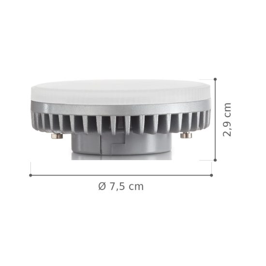 Ideal lux lampadina led gx53 a disco 9w 3000k bianca confezione 10 pezzi