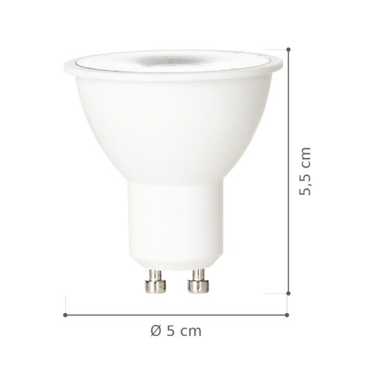 Ideal lux lampadina led gu10 spot 7w 3000k confezione 10 pezzi
