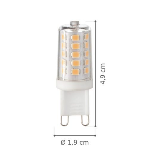 Ideal lux lampadina led g9 a capsula 3w 4000k trasparente confezione 20 pezzi