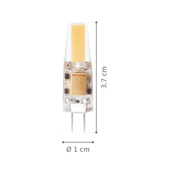 Ideal lux lampadina led g4 a capsula 2w 3000k dimmerabile bianca confezione 20 pezzi
