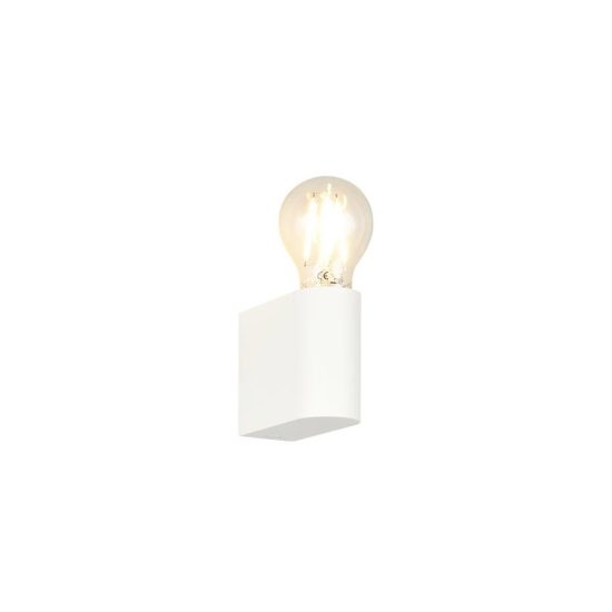 Applique per bagno ip44 moderna bianca dal design minimale