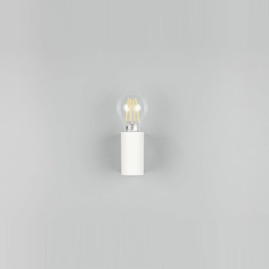Applique per bagno ip44 moderna bianca dal design minimale