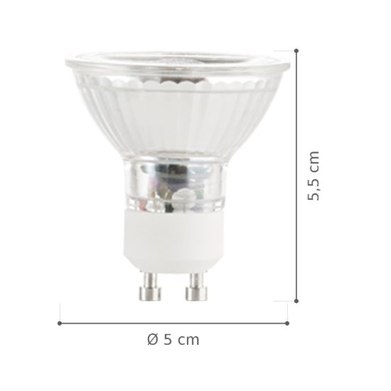Ideal lux lampadina led gu10 spot 6w 4000k dimmerabile bianca confezione 10 pezzi