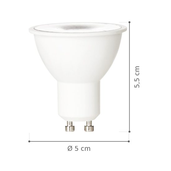 Ideal lux lampadina led gu10 spot 5w 2700k bianca confezione 10 pezzi