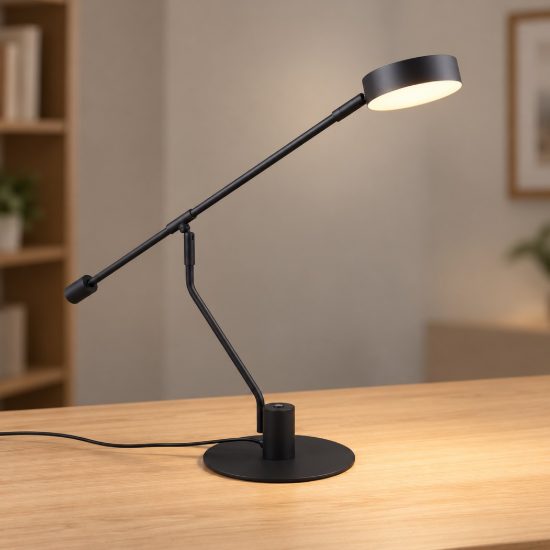 Lampada da scrivania led 6w cct 2700k 4000k 6500k touch per ufficio girevole nera