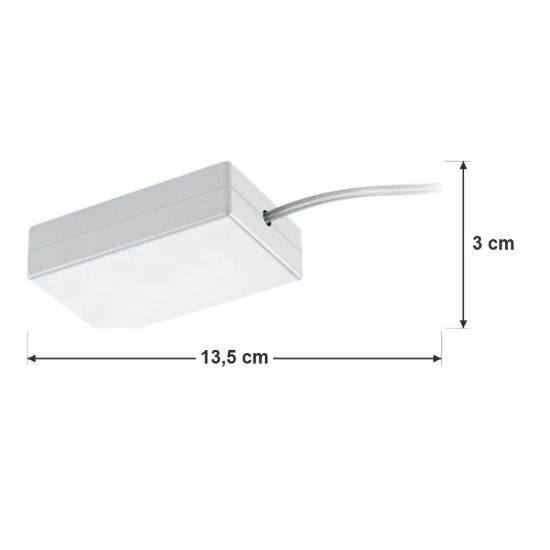 Alimentatore dimmerabile per binario bifase max 600w con cavo bianco