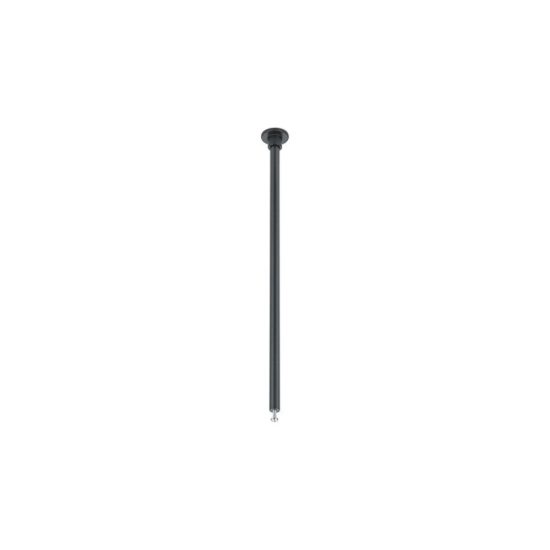 Kit 2 sospensioni lunghe a soffitto per binario bifase 25cm nero
