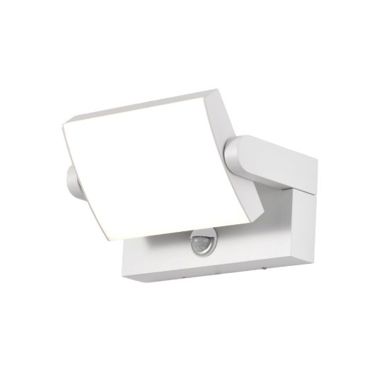 Applique da esterno led 20w 3000k ip54 con sensore di movimento bianca