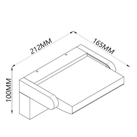 Applique da esterno led 20w 3000k ip54 con sensore di movimento bianca