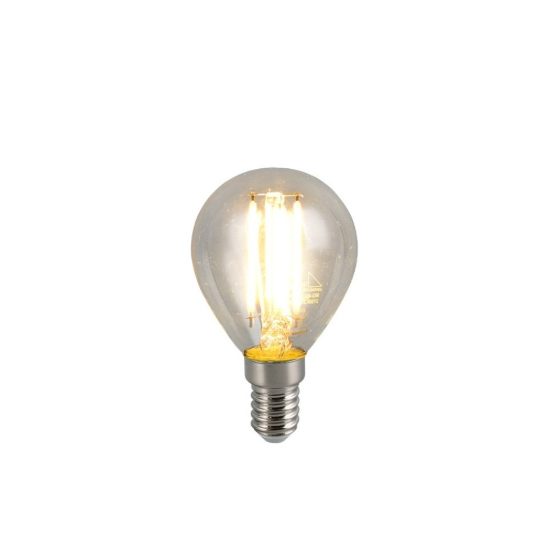 Lampadina led e14 a sfera a filamento 4w 3000k trasparente confezione 10 pezzi