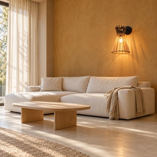 Applique per comodino camera da letto moderna in legno naturale metallo nero con interruttore