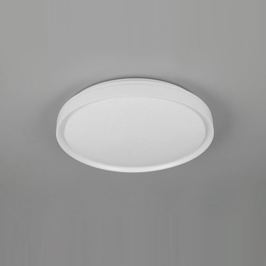 Plafoniera led 14w cct 2700k 6500k rgb con telecomando moderna rotonda bianca effetto cielo stellato